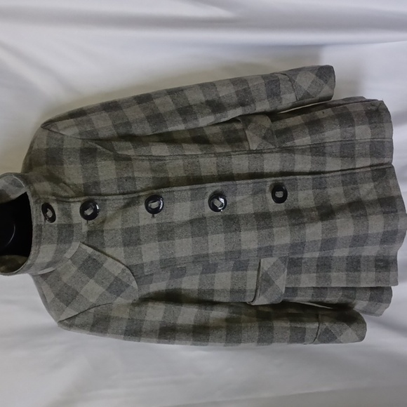Steve Madden Plaid Wool blend coat - Picture 1 of 9